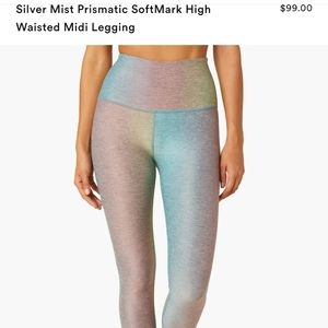 Beyond Yoga Silver Mist Prismatic SoftMark High Waisted Midi Legging